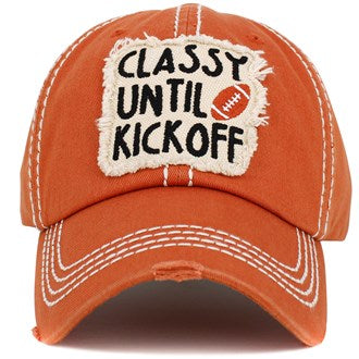 Ball Caps Classy Until Kickoff