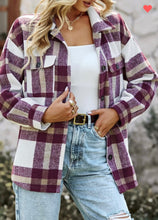 Load image into Gallery viewer, Shirt|Shacket_Plaid MID Length
