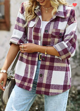 Load image into Gallery viewer, Shirt|Shacket_Plaid MID Length
