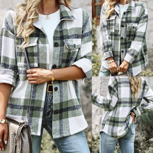 Load image into Gallery viewer, Shirt|Shacket_Plaid MID Length
