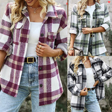 Load image into Gallery viewer, Shirt|Shacket_Plaid MID Length
