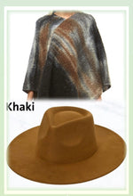 Load image into Gallery viewer, Poncho Combo w/Fedora Hat
