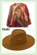 Load image into Gallery viewer, Poncho Combo w/Fedora Hat
