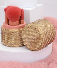 Load image into Gallery viewer, Rhinestone Portable Makeup Brush Holder
