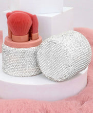 Load image into Gallery viewer, Rhinestone Portable Makeup Brush Holder
