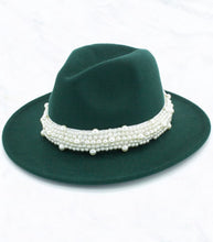 Load image into Gallery viewer, Hat_Fedora Hat w/Pearl Band
