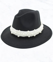 Load image into Gallery viewer, Hat_Fedora Hat w/Pearl Band
