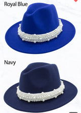 Load image into Gallery viewer, Hat_Fedora Hat w/Pearl Band
