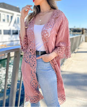 Load image into Gallery viewer, Kimono Cardigan_Blush Pink
