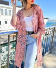 Load image into Gallery viewer, Kimono Cardigan_Blush Pink
