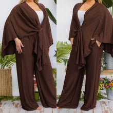 Load image into Gallery viewer, Two Piece Cape Bubble Fabric Cape Set
