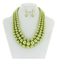 Load image into Gallery viewer, Pearls_Chunky Strand Pearls Set
