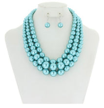 Load image into Gallery viewer, Pearls_Chunky Strand Pearls Set
