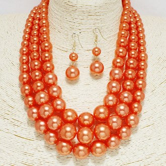 Pearls_Tangerine Pearl Set